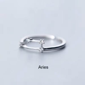Aries Zodiac Constellation Ring