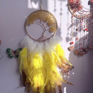 Citrine Tree of Life Dream Catcher