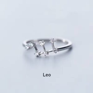 Leo Zodiac Constellation Ring