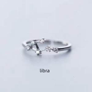 Libra Zodiac Constellation Ring