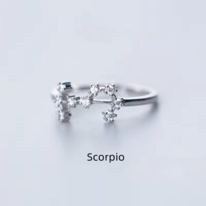 Scorpio Zodiac Constellation Ring