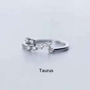 Taurus Zodiac Constellation Ring
