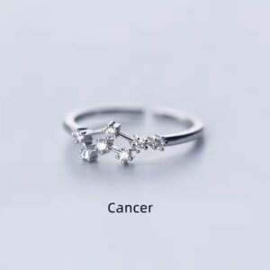 Cancer Zodiac Constellation Ring