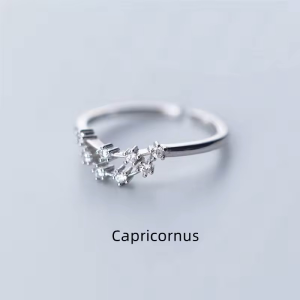 Capricorn Zodiac Constellation Ring
