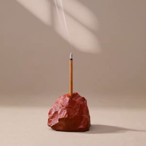 Raw Crystal Insense Holder - Red Jasper