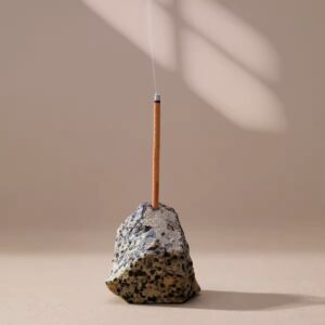 Raw Crystal Insense Holder - Dalmatian Jasper