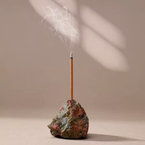 Raw Crystal Insense Holder - Unakite